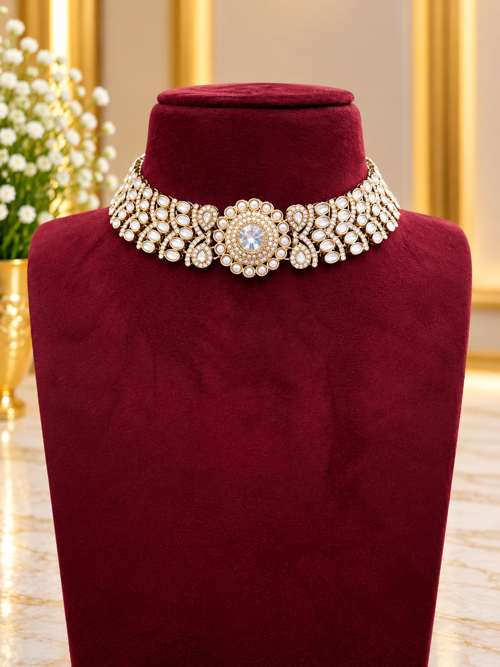 Pearl High Neck Set
