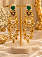 Traditional Multi-Stone Earrings