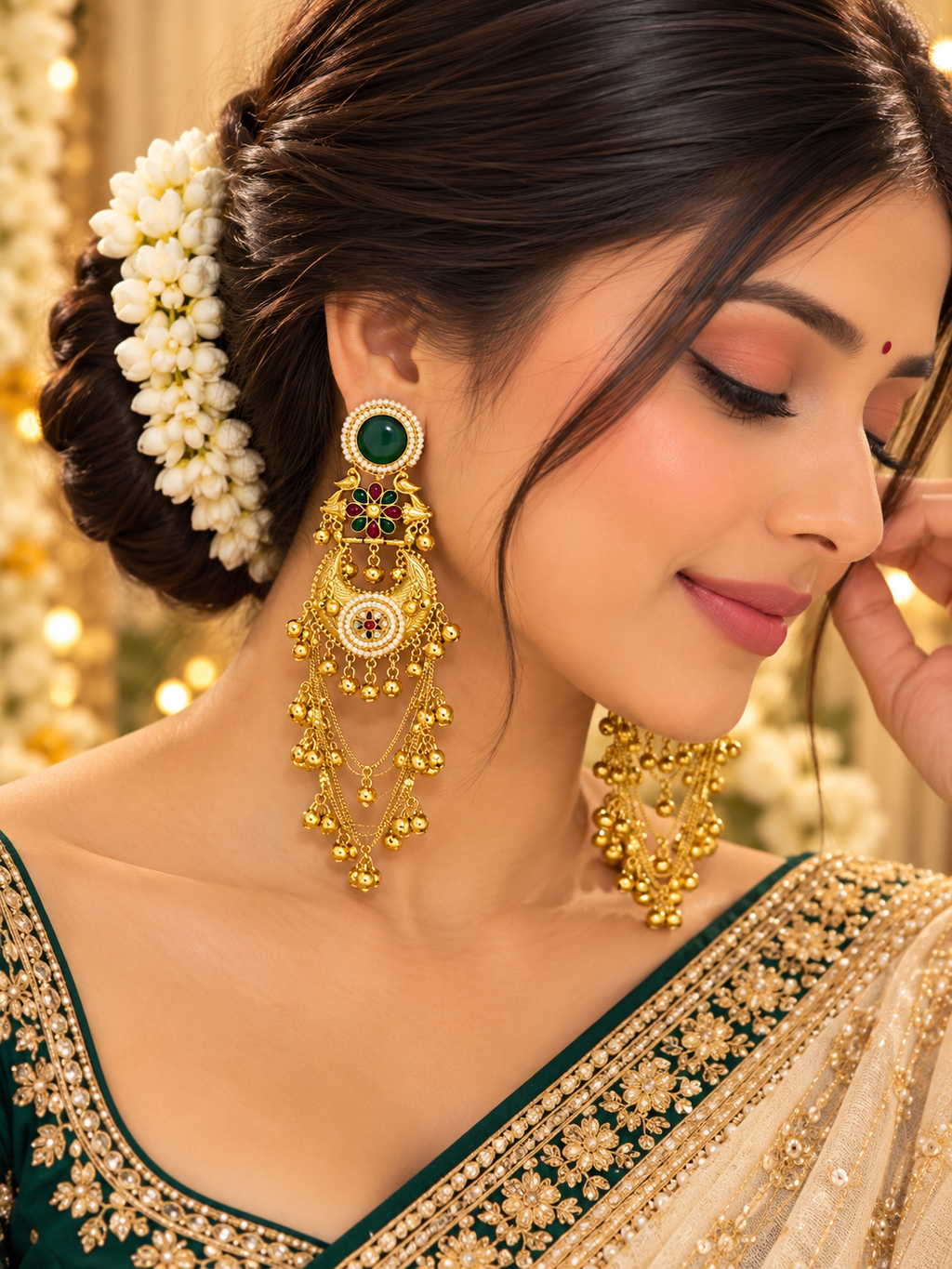Traditional Multi-Stone Earrings