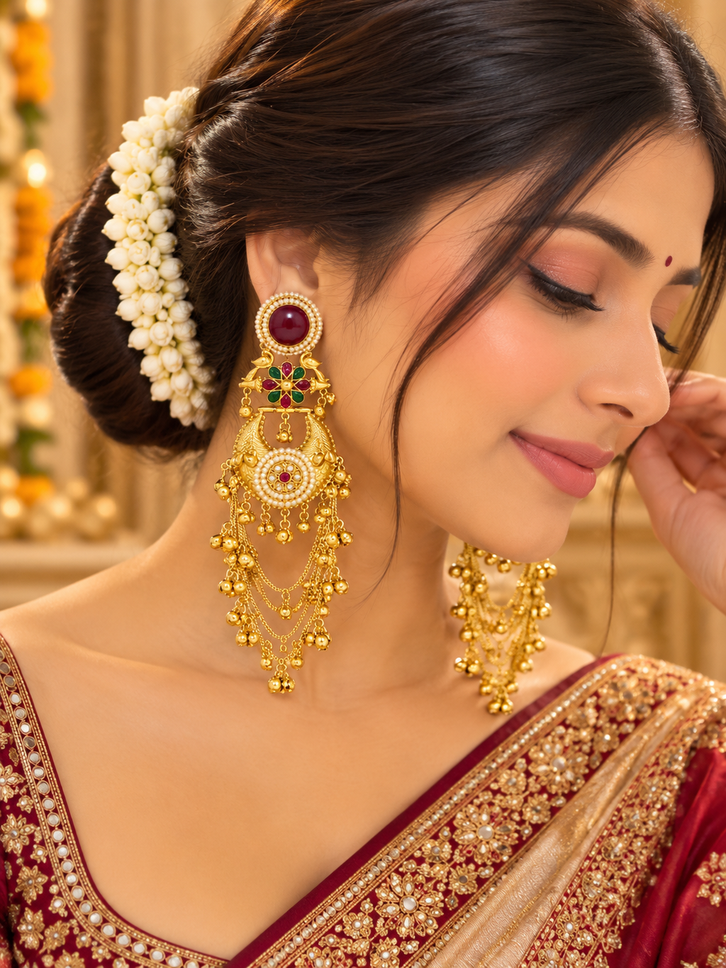 Traditional Multi-Stone Earrings