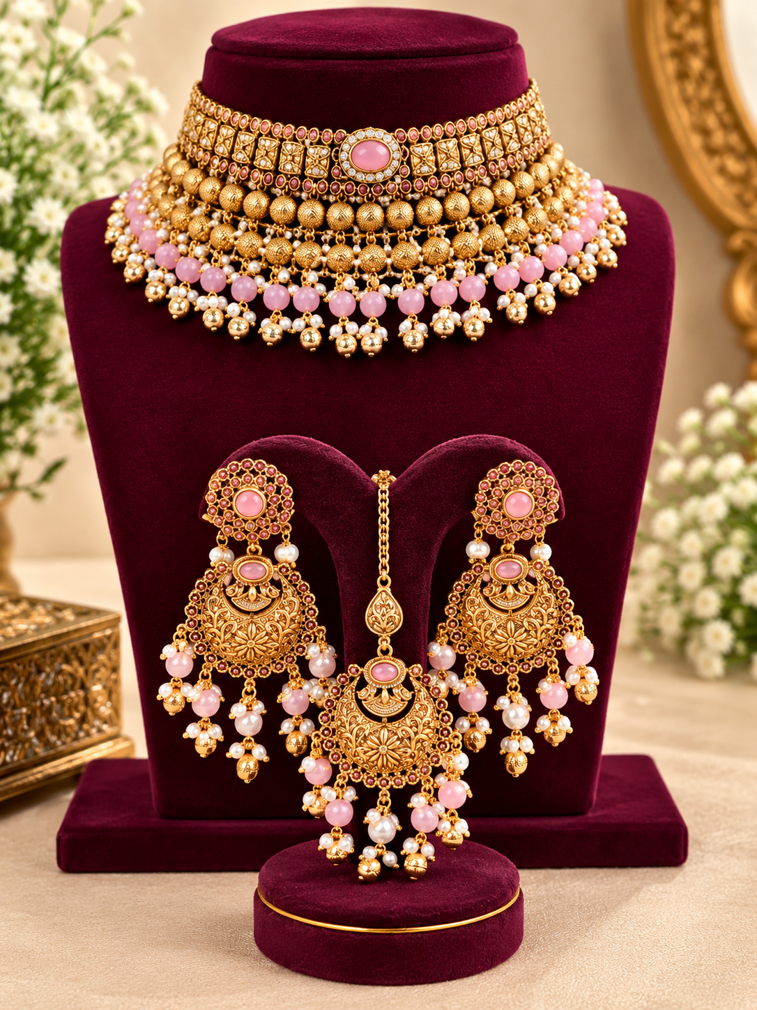 Temple Bead Choker Set