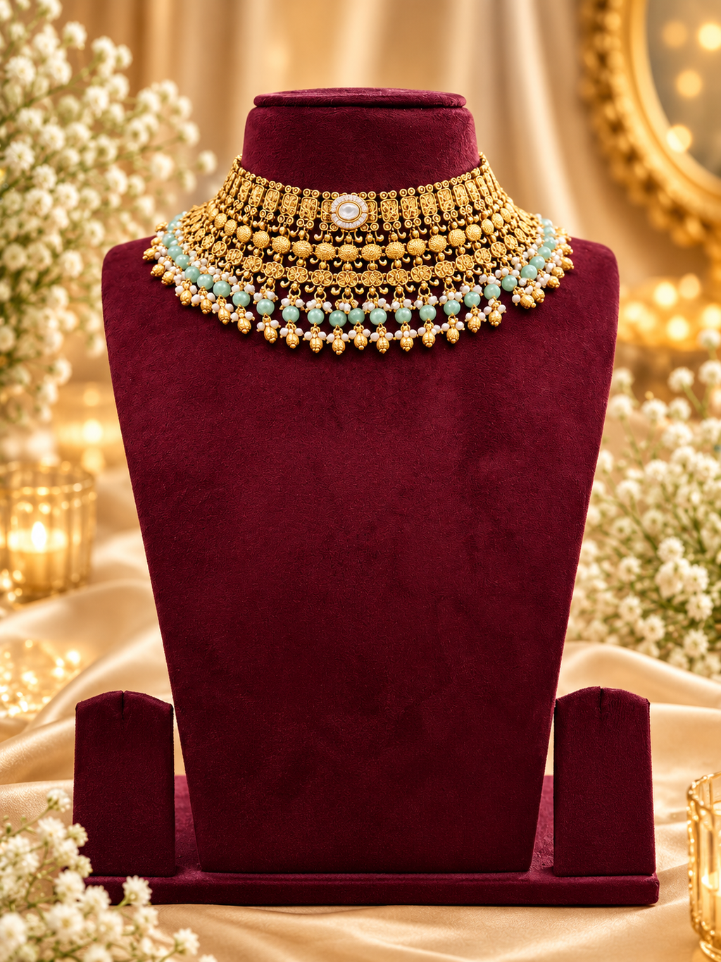 Temple Bead Choker Set