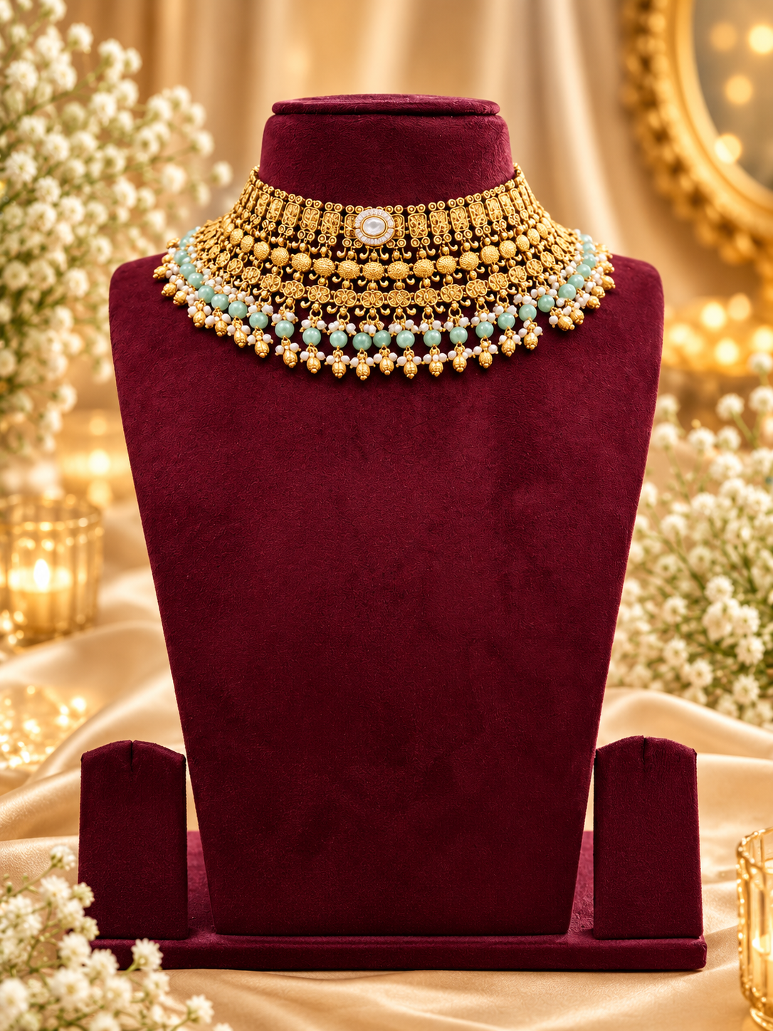 Temple Bead Choker Set