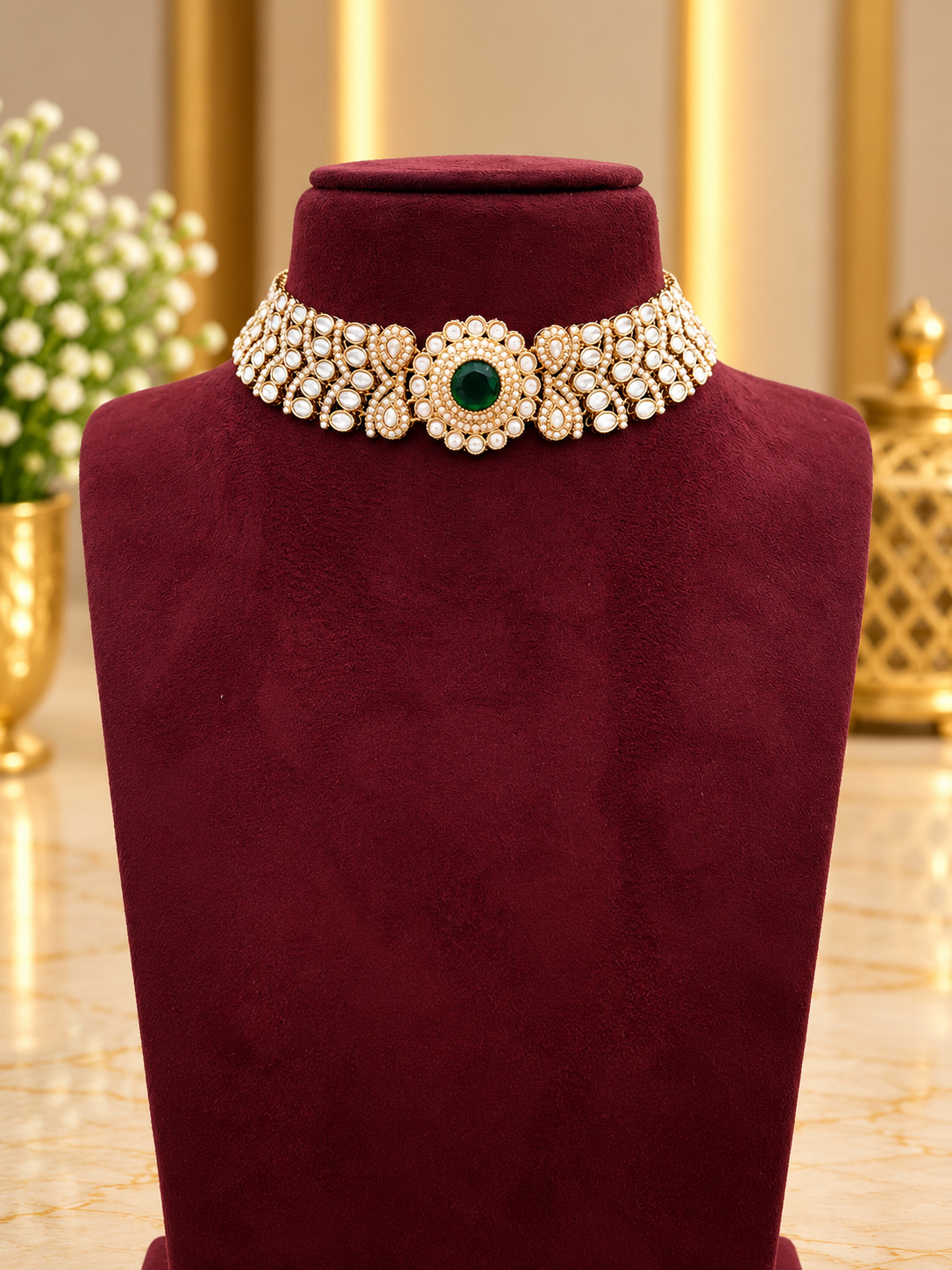 Pearl High Neck Set
