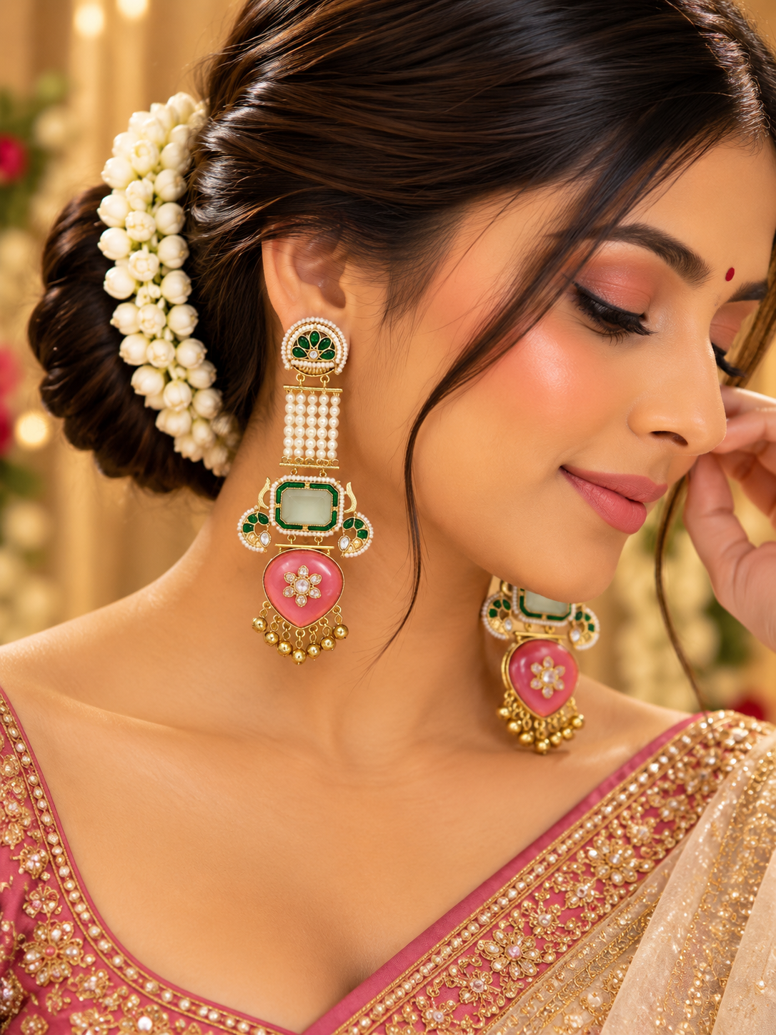 Ethnic Gemstone Earring