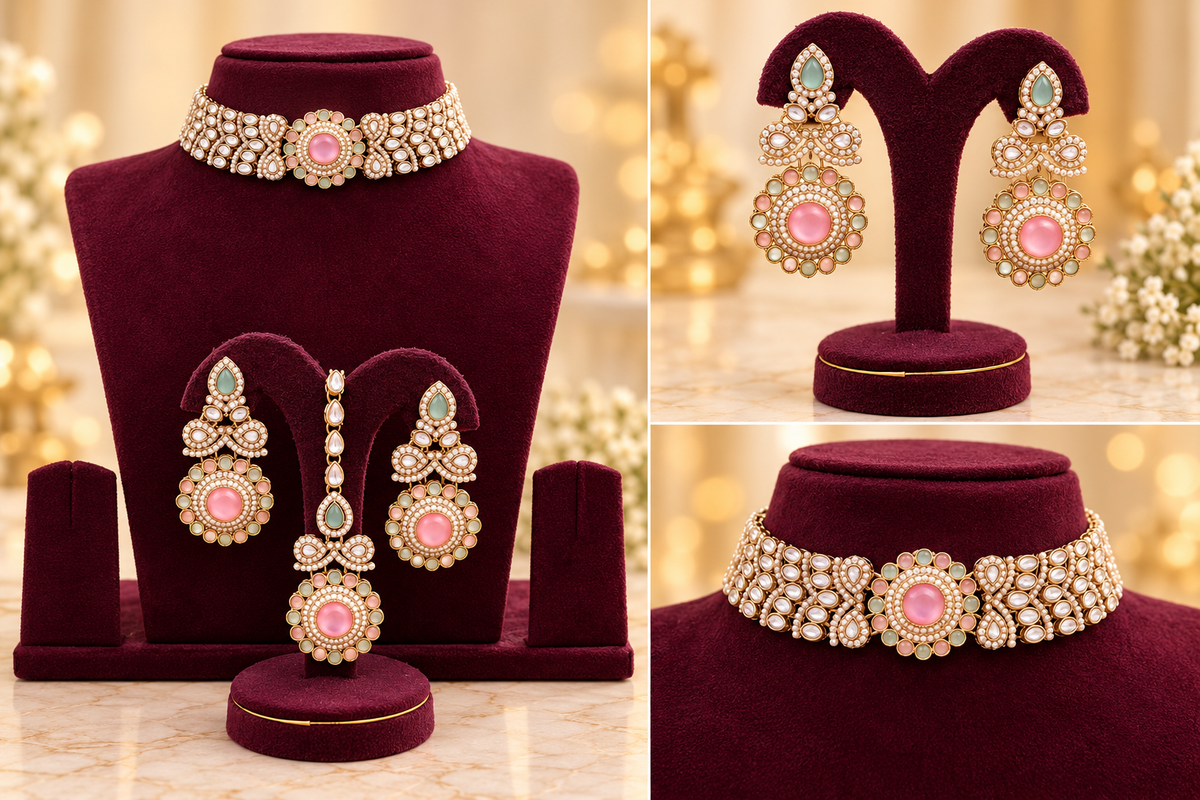 Pearl High Neck Set