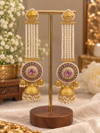 Pearl Strand Jhumkas