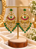Amber Pearl Earring