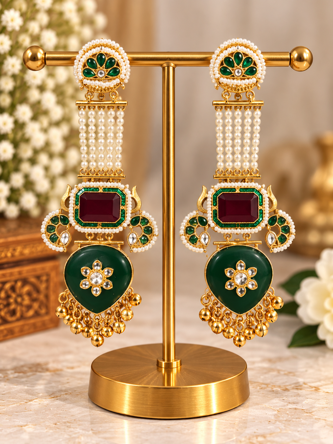 Ethnic Gemstone Earring