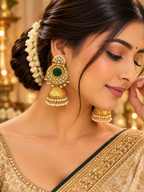 Gemstone Ghongroo Earrings