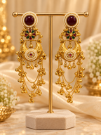Traditional Multi-Stone Earrings